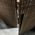 Laurameroni Maxima Wardrobe Garderoba szafa z drewnianymi drzwiami system z kolekcji Maxima projektu Bartoli Design