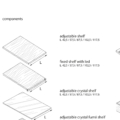 Laurameroni Maxima Wardrobe Garderoba szafa z drewnianymi drzwiami system z kolekcji Maxima projektu Bartoli Design