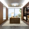 Laurameroni Maxima Wardrobe Garderoba szafa z drewnianymi drzwiami system z kolekcji Maxima projektu Bartoli Design