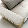 Laurameroni Metropol System Sofa modułowa z drewnianymi bokami z kolekcji Metropol projektu Cesare Arosio
