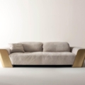Laurameroni Metropol System Sofa modułowa z drewnianymi bokami z kolekcji Metropol projektu Cesare Arosio