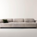Laurameroni Metropol System Sofa modułowa z drewnianymi bokami z kolekcji Metropol projektu Cesare Arosio