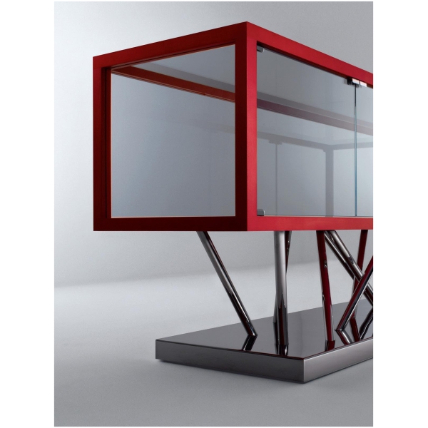 Laurameroni-SA-02-Komoda-szklo-i-metal-kolekcja-Sottsass-Sottsass-Associati-1.jpg Laurameroni SA 02 Komoda szkło i metal z kolekcji Sottsass projektu Sottsass Associati