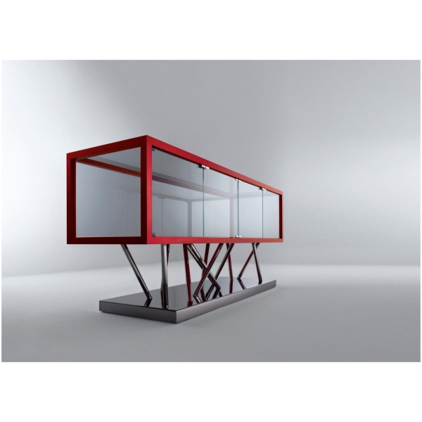 Laurameroni-SA-02-Komoda-szklo-i-metal-kolekcja-Sottsass-Sottsass-Associati-2.jpg Laurameroni SA 02 Komoda szkło i metal z kolekcji Sottsass projektu Sottsass Associati