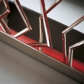 Laurameroni SA 02 Komoda szkło i metal z kolekcji Sottsass projektu Sottsass Associati