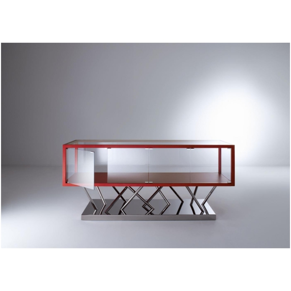 Laurameroni-SA-02-Komoda-szklo-i-metal-kolekcja-Sottsass-Sottsass-Associati.jpg Laurameroni SA 02 Komoda szkło i metal z kolekcji Sottsass projektu Sottsass Associati