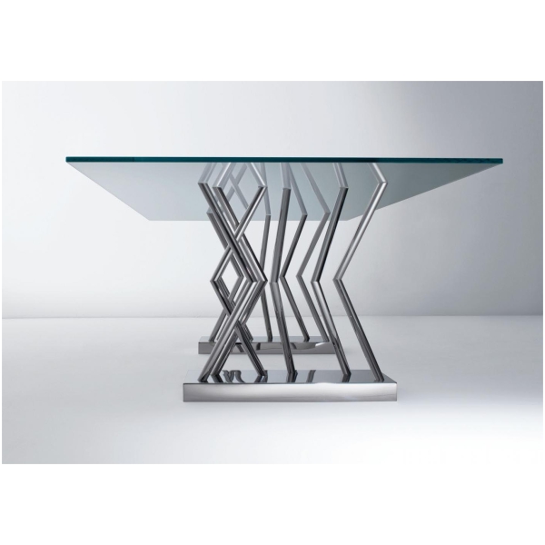 Laurameroni-SA-07-Stol-nowoczesny-ze-stali-i-szklo-kolekcja-Sottsass-Sottsass-Associati-2.jpg Laurameroni SA 07 Stół nowoczesny ze stali i szkło z kolekcji Sottsass projektu Sottsass Associati