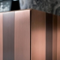 Laurameroni ST 01 Komoda szafka wysoka metal i drewno z kolekcji Stars projektu Bartoli Design