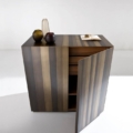 Laurameroni ST 01 Komoda szafka wysoka metal i drewno z kolekcji Stars projektu Bartoli Design