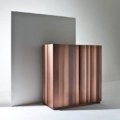 Laurameroni ST 01 Komoda szafka wysoka metal i drewno z kolekcji Stars projektu Bartoli Design