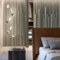 Laurameroni ST 09 Szafka nocna metalowa drewniana z kolekcji Stars projektu Bartoli Design