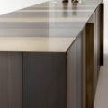 Laurameroni ST 11 Komoda niska metal i drewno z kolekcji Stars projektu Bartoli Design