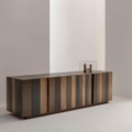 Laurameroni ST 11 Komoda niska metal i drewno z kolekcji Stars projektu Bartoli Design
