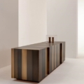 Laurameroni ST 11 Komoda niska metal i drewno z kolekcji Stars projektu Bartoli Design