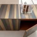 Laurameroni ST 11 Komoda niska metal i drewno z kolekcji Stars projektu Bartoli Design