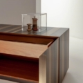 Laurameroni ST 11 Komoda niska metal i drewno z kolekcji Stars projektu Bartoli Design