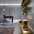 Laurameroni ST 31 ST 32 ST 33 ST 34 Stoliki kawowe wykończone metalem z kolekcji Stars projektu Sottsass Associati