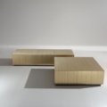 Laurameroni ST 31 ST 32 ST 33 ST 34 Stoliki kawowe wykończone metalem z kolekcji Stars projektu Sottsass Associati