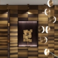 Laurameroni Stars Cabinet System System szafek ściennych drewnianych regał z kolekcji Stars projektu Bartoli Design
