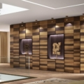 Laurameroni Stars Cabinet System System szafek ściennych drewnianych regał z kolekcji Stars projektu Bartoli Design