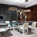 Laurameroni Swirl Lampa wisząca okręgi z mosiądzu z kolekcji Elements projektu Cesare Arosio