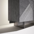 Laurameroni Tatami Alto Barek z drewna z kolekcji Tatami projektu Cesare Arosio