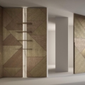 Laurameroni Tatami Pivot Door Drzwi pivotowe wykończenie metalowe z kolekcji Tatami projektu Cesare Arosio