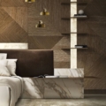 Laurameroni Tatami Wall Panels Panele ścienna z trójwymiarową warstwą z kolekcji Tatami projektu Cesare Arosio