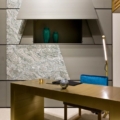 Laurameroni Terre Cabinet System System szafek ściennych drewnianych regał z kolekcji Terre projektu Bartoli Design