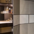 Laurameroni Terre Cabinet System System szafek ściennych drewnianych regał z kolekcji Terre projektu Bartoli Design