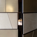 Laurameroni Terre Cabinet System System szafek ściennych drewnianych regał z kolekcji Terre projektu Bartoli Design