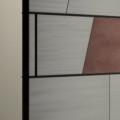 Laurameroni Terre Pivot Door Drzwi pivotowe drewno marmur skóra z kolekcji Terre projektu Bartoli Design