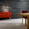 Laurameroni Terre Wall Panels Panele ścienna z drewna marmuru i metalu z kolekcji Terre projektu Bartoli Design