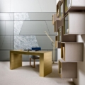Laurameroni Terre Wall Panels Panele ścienna z drewna marmuru i metalu z kolekcji Terre projektu Bartoli Design