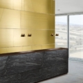 Laurameroni Terre Wall Panels Panele ścienna z drewna marmuru i metalu z kolekcji Terre projektu Bartoli Design