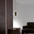 Laurameroni Tubo Sospensione MF 40 Lampa wisząca mosiądz z kolekcji Elements projektu Mickael Fabris
