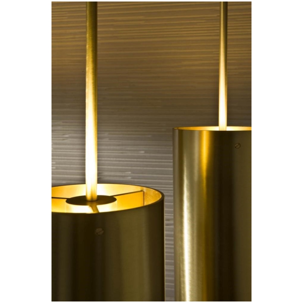 Laurameroni Tubo Sospensione MF 40 Lampa wisząca mosiądz z kolekcji Elements projektu Mickael Fabris