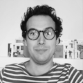 Laurameroni Tubo Tavolo MF 35 Lampa stołowa mosiądz z kolekcji Elements projektu Mickael Fabris