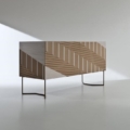 Laurameroni Twill Komoda z inkrustacją z kolekcji Intarsia Limited Edition projektu Bartoli Design