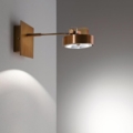 Laurameroni Work Light MA 01 Reflektor ścienny lub sufitowy z patynowanego mosiądzu z kolekcji Elements projektu Mark Anderson