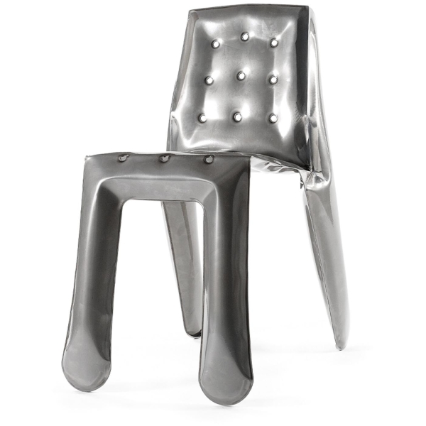 Zięta Chippensteel Chair krzesło wariant Chippensteel 1.0 kolor Raw Steel Lacquered