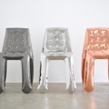Zięta Chippensteel Chair krzesło wariant Chippensteel 1.0 kolor Raw Steel Lacquered
