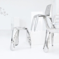 Zięta Chippensteel Chair krzesło wariant Chippensteel 1.0 kolor Raw Steel Lacquered