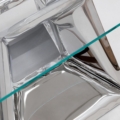 Zięta Crystals Coffee Table stolik kawowy wariant Crystals Coffee Table blat Glass nogi Inox Polished