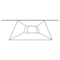 Zięta Crystals Coffee Table stolik kawowy wariant Crystals Coffee Table blat Glass nogi Inox Polished