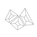 Zięta Crystals Mirrors lustro/rzeźba wariant Crystals Mirrors 3 Set kolor Inox Polished