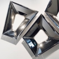 Zięta Crystals Mirrors lustro/rzeźba wariant Crystals Mirrors 5 Set kolor Inox Polished