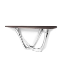 Zięta G-Console konsola wariant G-Console Duo Left blat Bog Oak nogi Inox Polished