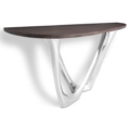 Zięta G-Console konsola wariant G-Console Duo Left blat Bog Oak nogi Inox Polished