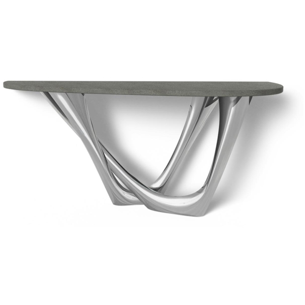 Zieta-G-Console-konsola-wariant-G-Console-Duo-Left-blat-Concrete-No-3-nogi-Inox-Brushed-1.jpg Zięta G-Console konsola wariant G-Console Duo Left blat Concrete No.3 nogi Inox Brushed